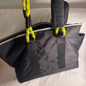 Roverlund Dog Tote - Black/Yellow, Size Large